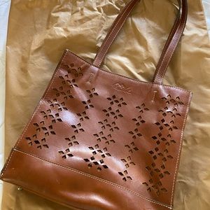 Patricia Nash brown leather bag.
